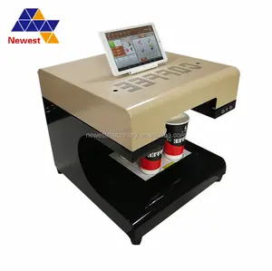 4 cup selfie koffie printer met USB contact eetbaar printer koffie printer/eetbare cake printing machine