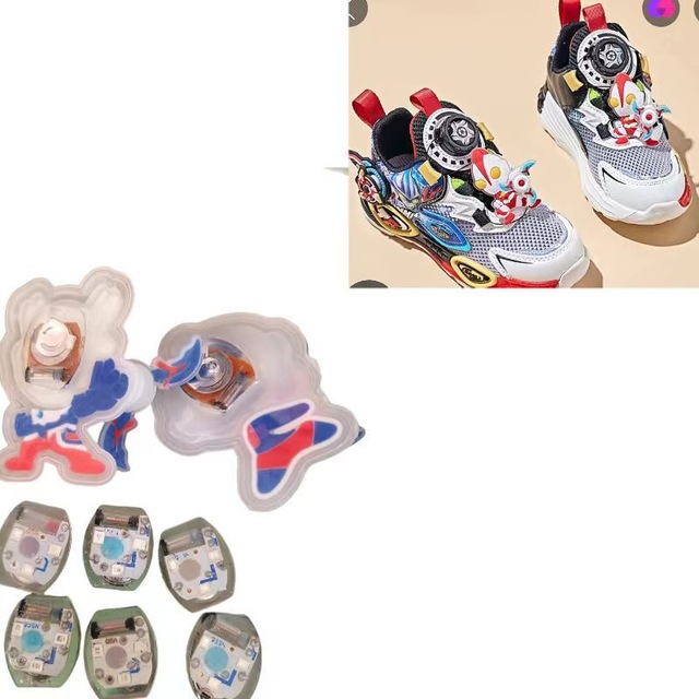 Tricolor Variable Green Blue and Red LED Shoe Light Kid Shoe Fashion Light