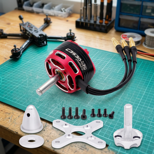 Motor sin escobillas de rotor externo serie 35 V2 con ESC, BEC de 5V 8A, compatible con 2-6S, kit de motor para drones FPV y aviones de ala fija - Product Image 1