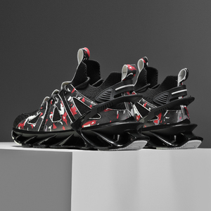 <span class=keywords><strong>Zapatillas</strong></span> de Running para Hombre con Camuflaje, <span class=keywords><strong>Zapatillas</strong></span> Deportivas de Punto Futuristas con Suela Tecnológica Hueca, Calzado Atlético Informal para Deporte, Gimnasio y <span class=keywords><strong>Tenis</strong></span> - Product Image 6