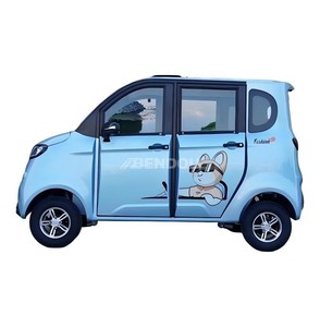 Mini coche eléctrico de cuatro ruedas completamente cerrado, con un aspecto redondo y lindo, 2 puertas, ideal para viajes cortos por el barrio. - Product Image 4