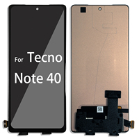 AiBaoQi Nouvel écran tactile OLED authentique de remplacement compatible avec l'écran LCD Tecno Note 40 pour réparation.