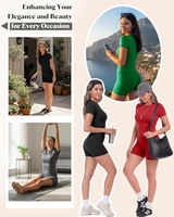 Ensembles d'entraînement deux pièces OEM ODM pour femmes, tenues d'été, ensembles de sport courts deux pièces, vêtements décontractés assortis pour la détente et les vacances