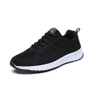 Chaussures de marche décontractées pour femmes, tricotées respirantes, dégradé violet-bleu, avec coussin d'air et absorption des chocs, à lacets, pour le fitness quotidien