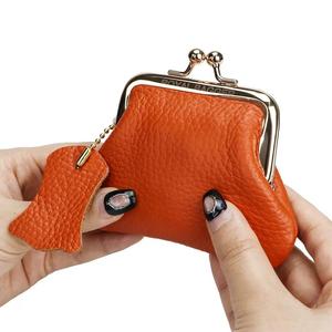Porte-monnaie AndoBag pour femmes, en cuir de vache véritable, pochette à monnaie, fermeture à pression, petit portefeuille, mini sac de rangement 1475 - Product Image 6