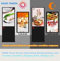 HXXK Système Android interactif 4K IPS LCD Publicité Affichage numérique Affiche verticale WIFI Écran tactile Kiosque Poster de sol