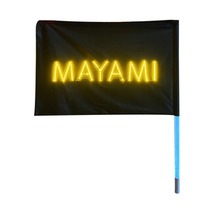 Mayami <b>Light</b> Up Flag Double Sided <b>LED</b> Polyester Banner Aluminum Pole Cheering Props For <b>Bars</b> Nightclubs - Product Image 5