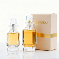 Bouteille de parfum vide de luxe 50ml 100ml bouteille de parfum en verre rechargeable transparent flacon pulvérisateur unique
