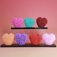 Vente en gros de cadeaux pour la Saint-Valentin, boîte cadeau en mousse PE, fleur en mousse, rose éternelle en mousse, rose en mousse pour la fête des mères