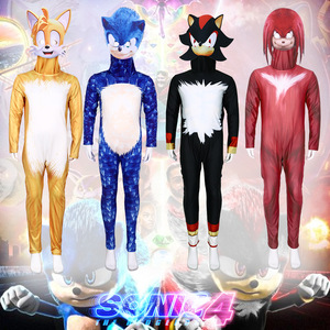 Traje de Sonic The Hedgehog, disfraz de poliéster unisex para cosplay, juego de rol de anime - Product Image 1