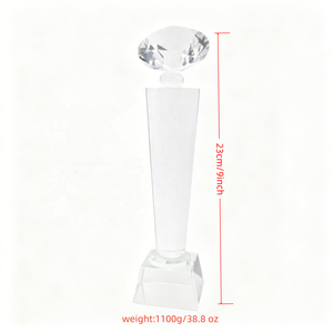 Placas de Cristal con Diseño Animal Multifacético, Acabado Arenado, Premios de Cristal de Moda, Recuerdos de Cristal - Product Image 2