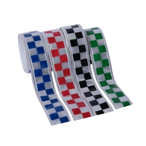 <span class=keywords><strong>Bande</strong></span> réfléchissante en treillis d'avertissement de sécurité de ceinture en PVC personnalisable <span class=keywords><strong>bande</strong></span> réfléchissante lumineuse imprimable claire - Product Image 3