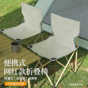 Yang Gongzi – Mini chaise pliante d'extérieur, 42cm, légère, pliable, portable, pour le camping et les pique-niques - Product Image 1