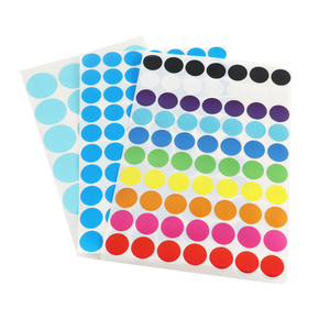 Vòng nhiều màu sắc dính dính bao bì nhãn phổ biến màu Matte kết thúc vòng tròn nhỏ 10mm 20mm 30mm màu Dot Sticker - Product Image 1