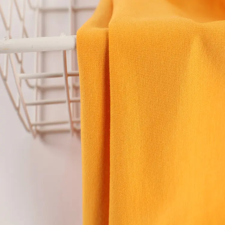 Großhandel 180gsm 95 Baumwolle 5 Spandex gestrickt Elasthan Stretch Single Jersey T-Shirt Stoff für Kleidung
