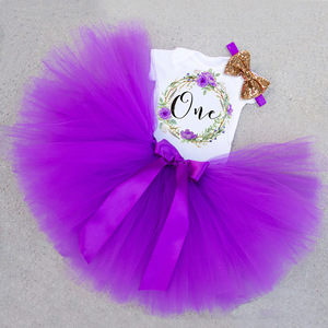 Robes tutu pour bébé fille, fête de 1er anniversaire, vêtements pour tout-petits, vêtements de princesse pour filles de 1 an, vêtements de baptême - Product Image 4