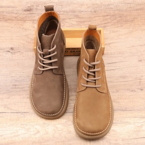<span class=keywords><strong>Botas</strong></span> de Hombre Retro de Media Caña para Otoño/Invierno 2025, de Cuero de Grano Completo, con Suela Suave y Resistente al Desgaste - Product Image 2