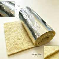 Laine de verre écologique non inflammable ASTM E84 R19 de 6,25 pouces avec feuille d'aluminium pour l'isolation des toits de bâtiments métalliques aux États-Unis