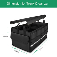 Organisateur de coffre de voiture pliable, organisateur et rangement pour SUV, camionnette, berline