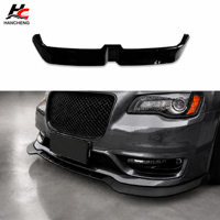 Lame avant / séparateur de pare-chocs avant en ABS noir brillant pour Chrysler 300C SRT 2016 à 2024 - Pièces de modification