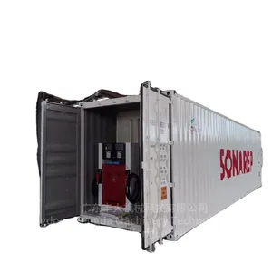 Fengda 20 m3 40 m3 containerized di động xách tay điền nhiên liệu trạm xăng