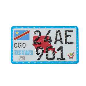 Hoge Kwaliteit Op Maat Gemaakte Reliëf Metalen Decoratieve Opknoping Auto Nummerplaten Voor Auto Decoratie - Product Image 2