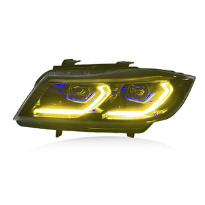 SJC ไฟหน้าแบบคู่สไตล์ V2อัตโนมัติสำหรับ BMW 3ชุด <span class=keywords><strong>E90</strong></span> E91 2005-2012ไฟหน้าแบบ DRL สีเหลืองสีขาว335i 325i 330i สำหรับ <span class=keywords><strong>E90</strong></span> M3 - Product Image 3