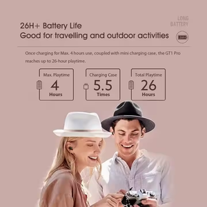 หูฟังไร้สาย GT1Pro <span class=keywords><strong>True</strong></span> Wireless บลูทูธ 5.1 เสียงสเตอริโอ 3 มิติ ควบคุมแบบสัมผัส ตัดเสียงรบกวน หูฟังแบบใส่ในหู GT1 Pro - Product Image 6