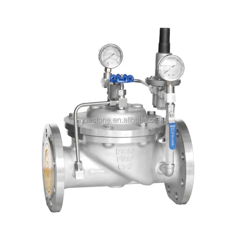 DN50-DN600 valvola di controllo della flangia idraulica 200X valvola di riduzione della pressione full bore 100% tipo di flusso