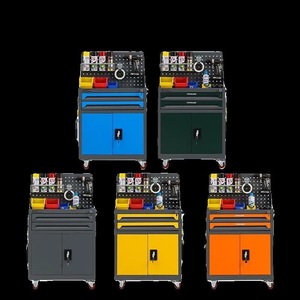 Tool <b>Cabinet</b> Mobile Workshop Storage Unit With Pegboard 1200x900x400 Mm Industrial Heavy Duty Tool Cart With <b>Locking</b> System - Product Image 5