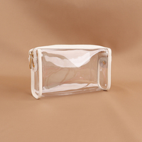 Keymay Stock populaire RTS cadeau personnalisé couleur bonbon jolies filles sacs de maquillage étanches étui à crayons transparent sacs en PVC transparents