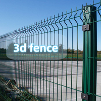 Clôture en treillis métallique 3D courbé, PVC ou thermolaqué, haute résistance, anti-escalade, pour projets extérieurs – Approvisionnement direct usine