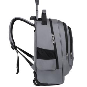 Roller <b>Bag</b> Oxford Cloth Trolley <b>Bag</b> Advanced Sense Wheels Spinner Suitcase Luggage Geometric School Travel Use Zipper - Product Image 6