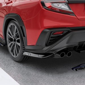 สปอยเลอร์มุมกันชนหลัง Subaru ABS สีดำเงา ลายคาร์บอนไฟเบอร์ แบบติดกาว สำหรับ WRX STI VB ปี 2022+ - Product Image 2