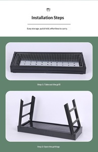 Barbecue au charbon <span class=keywords><strong>de</strong></span> bois portable <span class=keywords><strong>de</strong></span> qualité commerciale, design pliable <span class=keywords><strong>pour</strong></span> barbecue en plein air - Product Image 5