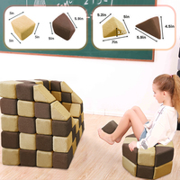 Juego de bloques de construcción Ropecube y tela magnética suave para niños pequeños, sala de juegos de aprendizaje temprano, juguetes educativos Montessori para interiores