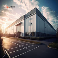 Entrepôt en structure métallique Q345B certifié CE, atelier de stockage métallique préfabriqué galvanisé