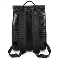 Sac à dos de maternité classique en cuir noir avec logo personnalisé, grande capacité, pour femme, idéal pour les voyages et les couches de bébé