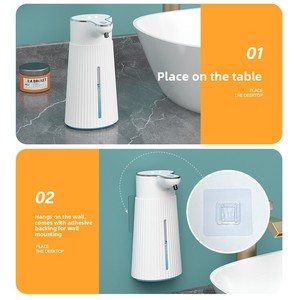 Nouveau distributeur automatique de <span class=keywords><strong>savon</strong></span> pour les mains M9, capteur intelligent, capacité de 400 ml, machine à <span class=keywords><strong>liquide</strong></span> <span class=keywords><strong>vaisselle</strong></span> moussant murale pour la maison - Product Image 2