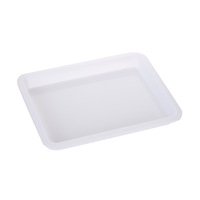 Plateaux en plastique pour activités en classe, plateaux à sable pour l'artisanat, plateaux de rangement plats de 9,6 x 7,3 pouces pour la peinture, les perles, les projets de bricolage