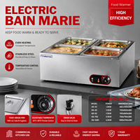 Haute qualité électrique 4 Pots chocolat fondre Machine Buffet soupe chauffe-aliments bureau Portable Bain Marie