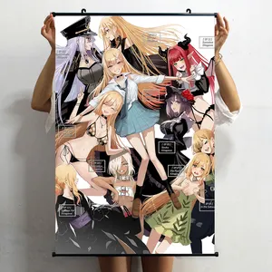 HOT Anime My Dress-Up Darling Kitagawa Marin Rizu Kyun 3D Imprimé HD Mur Défilement Peinture Affiche Décor À La Maison Cadeaux À Collectionner