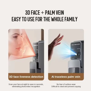 Waterproof Smart Locks Ic Card <strong>Code</strong> TTLock APP Slim Aluminum Door Locks Outdoor - Product Image 2