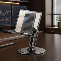 Support de tablette multi-angles X88plus, support de tablette réglable sur trois axes, compatible avec les coques, support de tablette avec crochet pour une visualisation en mode paysage