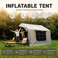 Carpa de Glamping de Alta Calidad, Impermeable, de Tela Oxford, Carpa Inflable de Gran Tamaño, Carpa de Techo para Uso Comercial