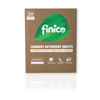 Fournitures d'usine bonne vente vêtements propres célèbres bandes à linge écologiques papier à laver détergent feuilles à linge