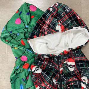 2022 Winter Thicken Flannel Christmas PJs Furry Hoodie Velvet Fleece Red Green Light <strong>Fluffy</strong> Adult Thick <strong>Onesie</strong> for <strong>Women</strong> - Product Image 3