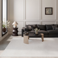 Modern Heavy-Duty Soft Solid Color Tufted High Pile Waterproof Polypropylene Carpet Rug Sound-Absorbing Anti-Flattening Floor