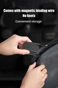 Cable de cargador rápido magnético 66W para iPhone 15 Cable de datos de tejido USB a C Cable de carga portátil para computadora portátil - Product Image 6