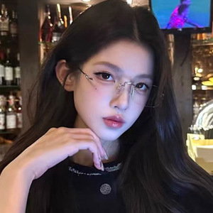 Cao cấp không Khung kính đọc sách cho phụ nữ trung niên thoải mái HD màu xanh Chặn ánh sáng mới kính mắt chóng mặt cứu trợ - Product Image 1